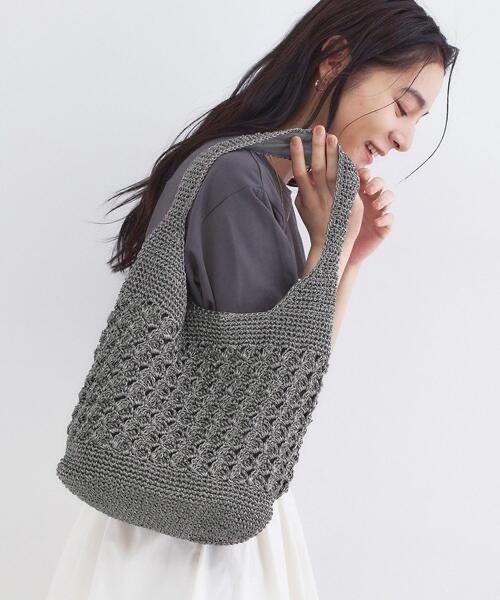 [現貨] OPAQUE.CLIP / Crochet Glitter One-Shoulder Bag