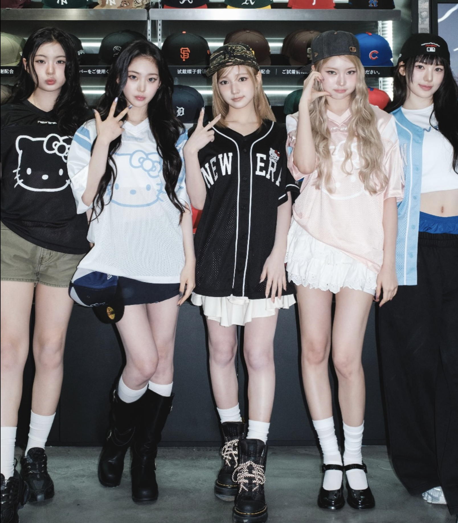 #現貨 🇰🇷韓國 Sanrio × New Era  Hello Kitty 棒球球衣 網眼T