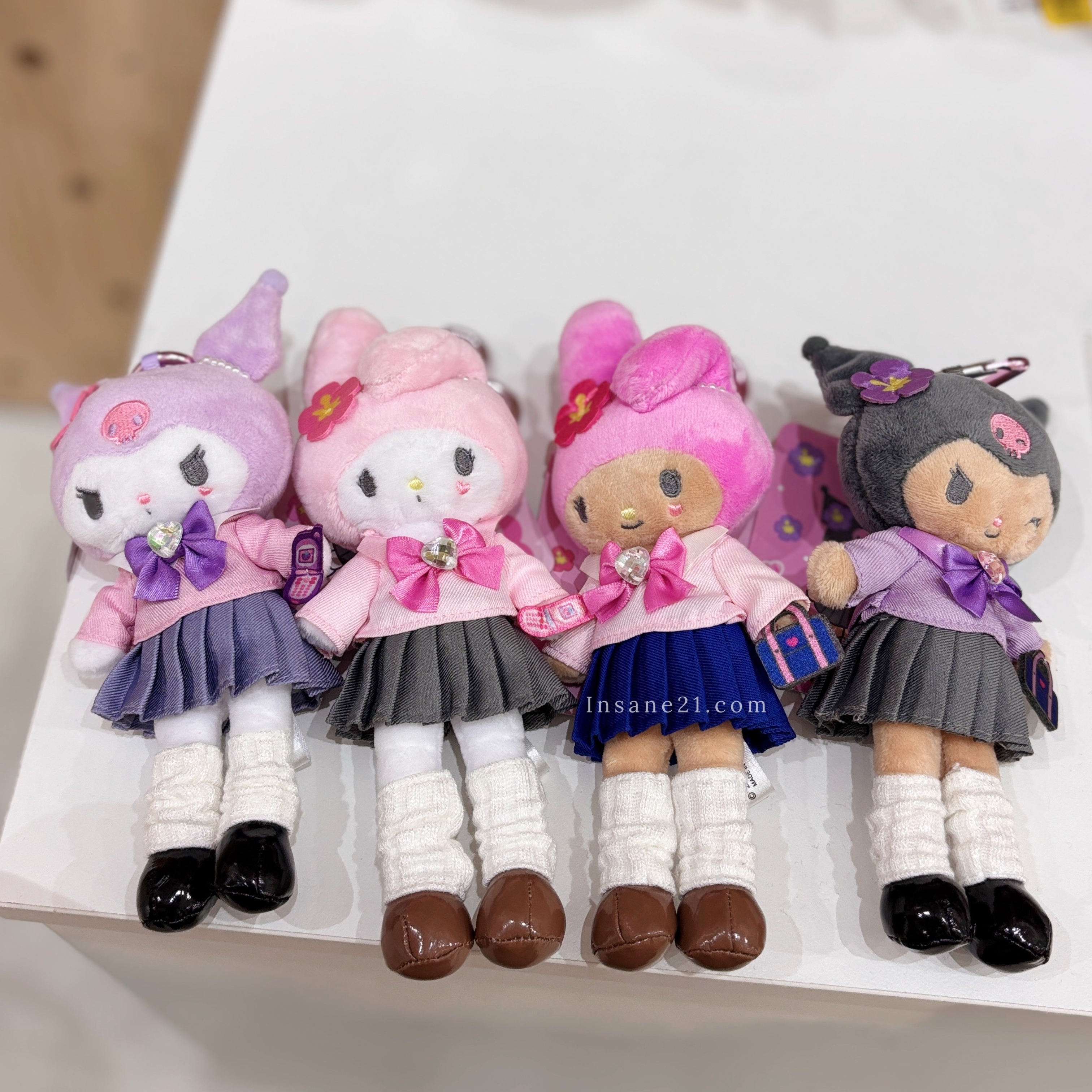 SANRIO 三麗鷗 長腿制服 手提袋 手機造型 吊飾 酷洛米 美樂蒂