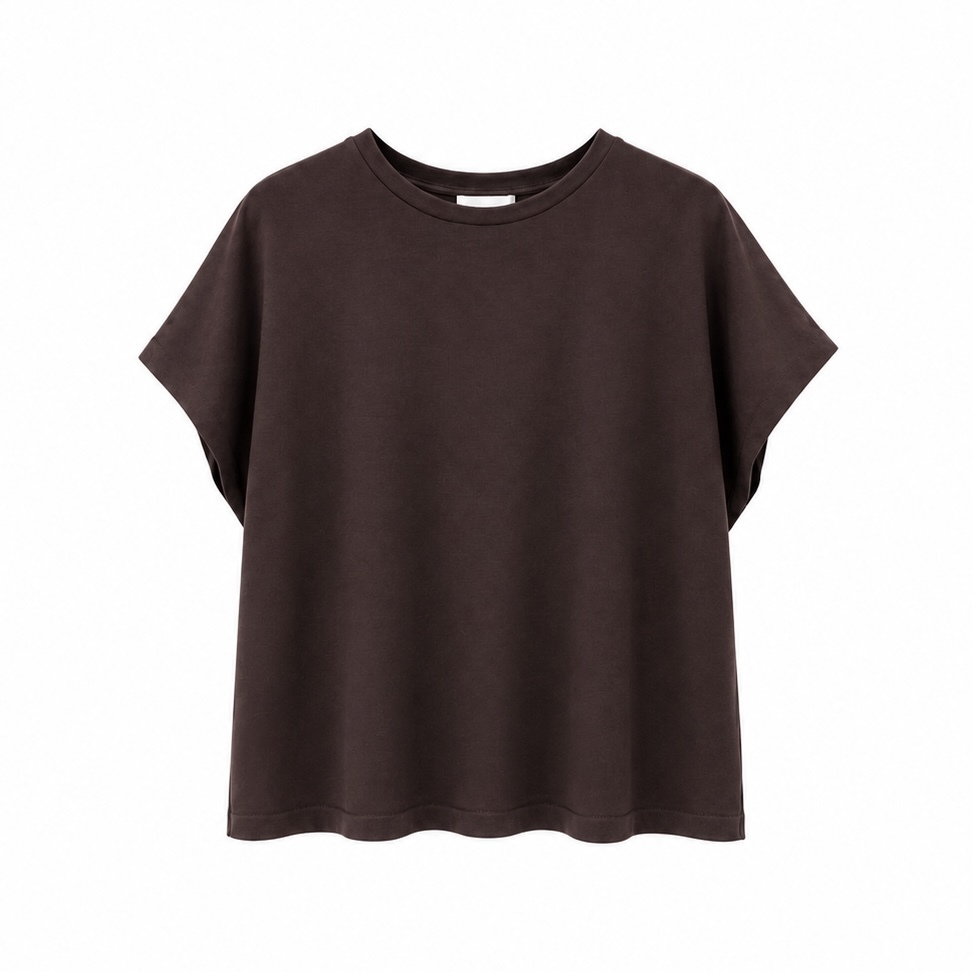 斜袖T-shirt