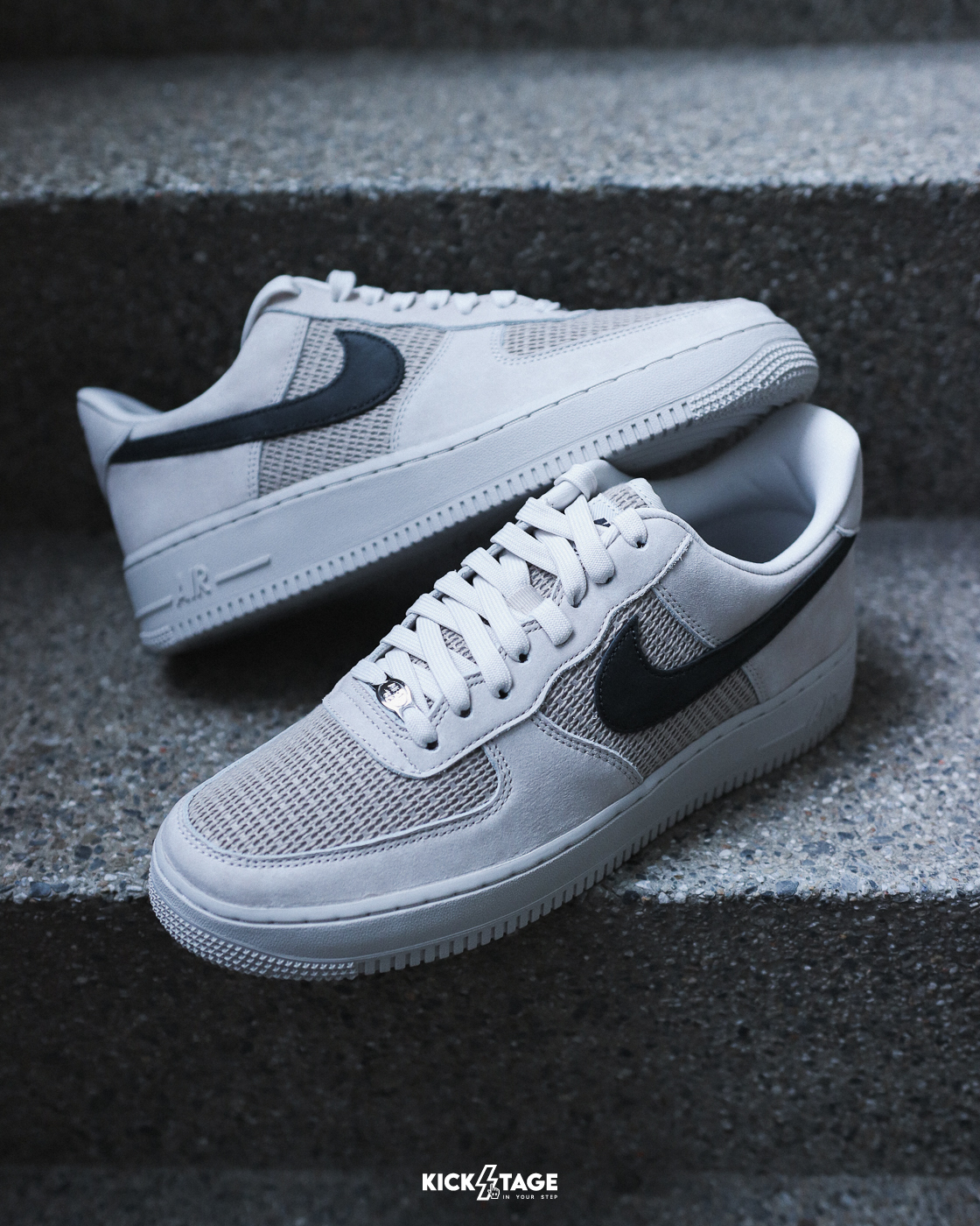 男鞋 NIKE AIR FORCE 1 '07 LV8 米白 編織 復古 經典 休閒鞋【II9807-002】AF1 WAF1