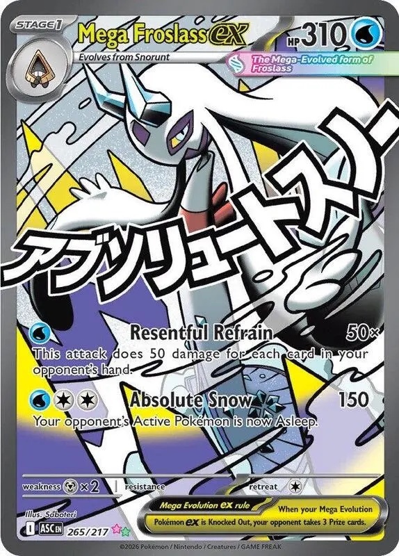 【ASCEN 265/217 ★★】Mega Froslass ex