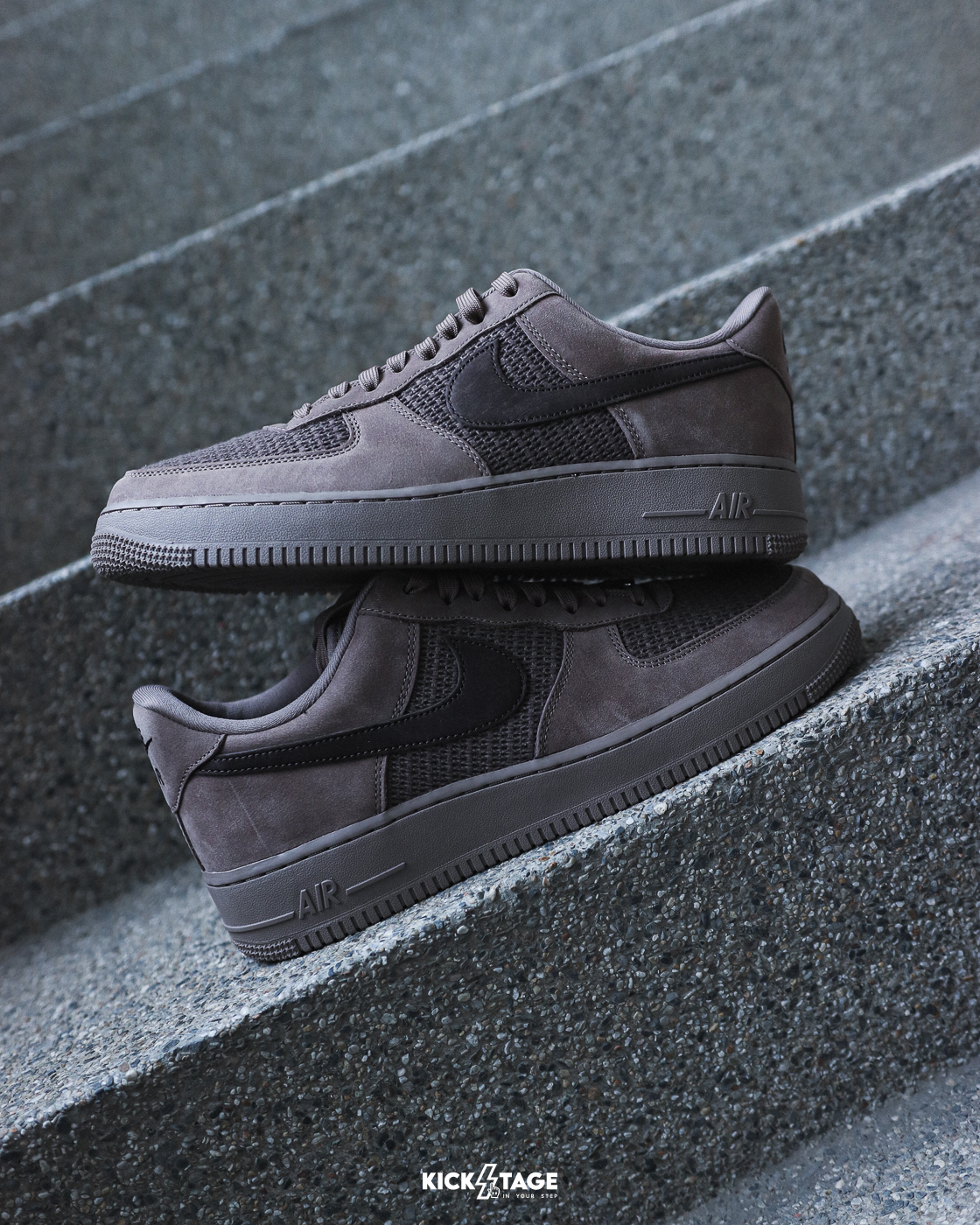 男鞋 NIKE AIR FORCE 1 '07 LV8 棕色 編織 復古 經典 休閒鞋【II9807-200】AF1