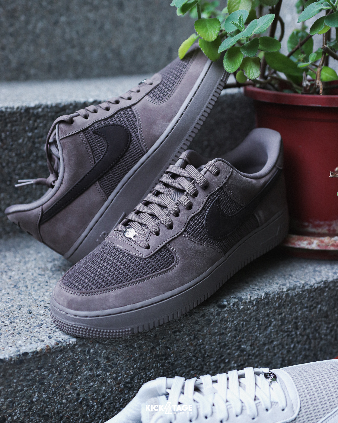 男鞋 NIKE AIR FORCE 1 '07 LV8 棕色 編織 復古 經典 休閒鞋【II9807-200】AF1