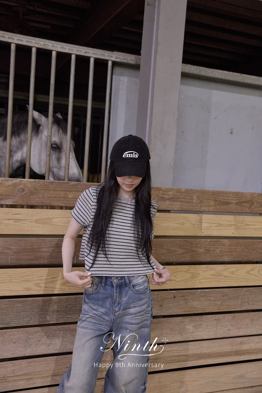 經典條紋短版TEE-2色