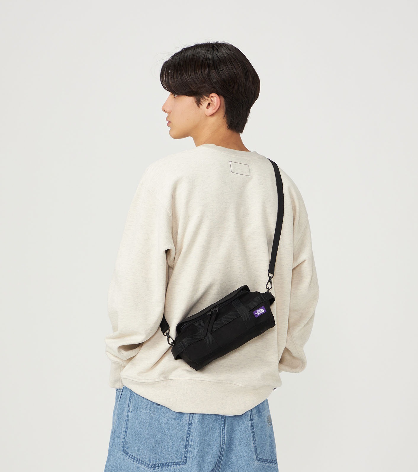 預購┃日本 TNF 紫標 Synthetic Leather Demi Duffle Bag 麂皮 側背包 小包