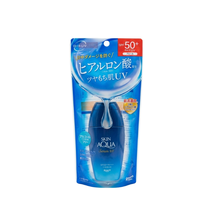Rohto Skin Aqua Hyaluron Serum UV Sunscreen Gel SPF50+ PA++++ (70g)