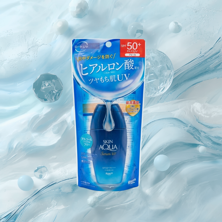 Rohto Skin Aqua Hyaluron Serum UV Sunscreen Gel SPF50+ PA++++ (70g)