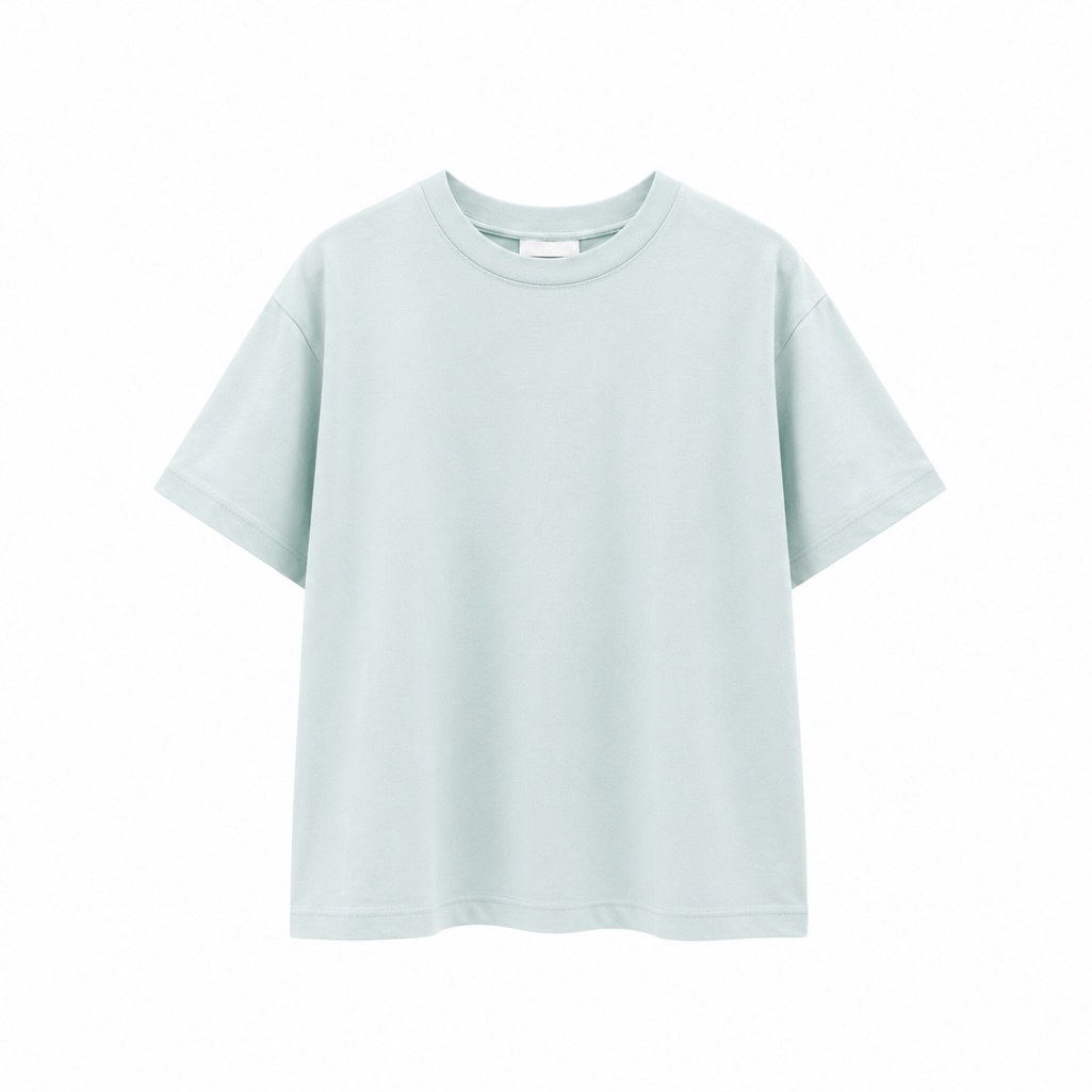 素色棉T-shirt