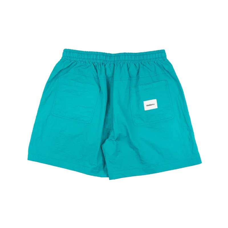 idealism Patch Shorts 貼布火焰 休閒 短褲 藍綠色 ID25010-CA [台灣現貨]