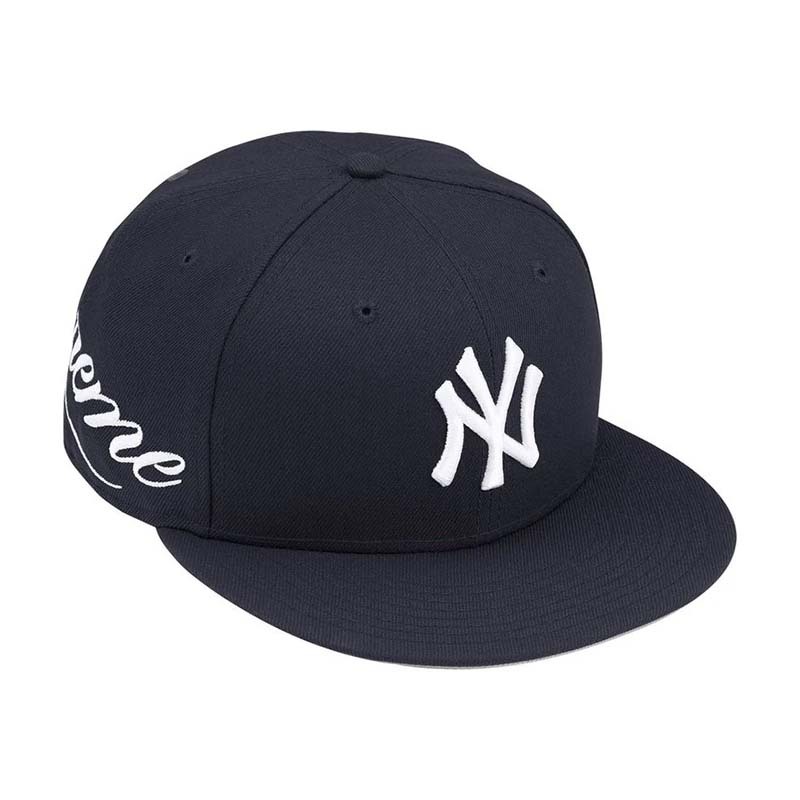 Supreme New York Yankees New Era 電繡 棒球帽 帽子 深藍色 SS26H25-NY [台灣現貨]