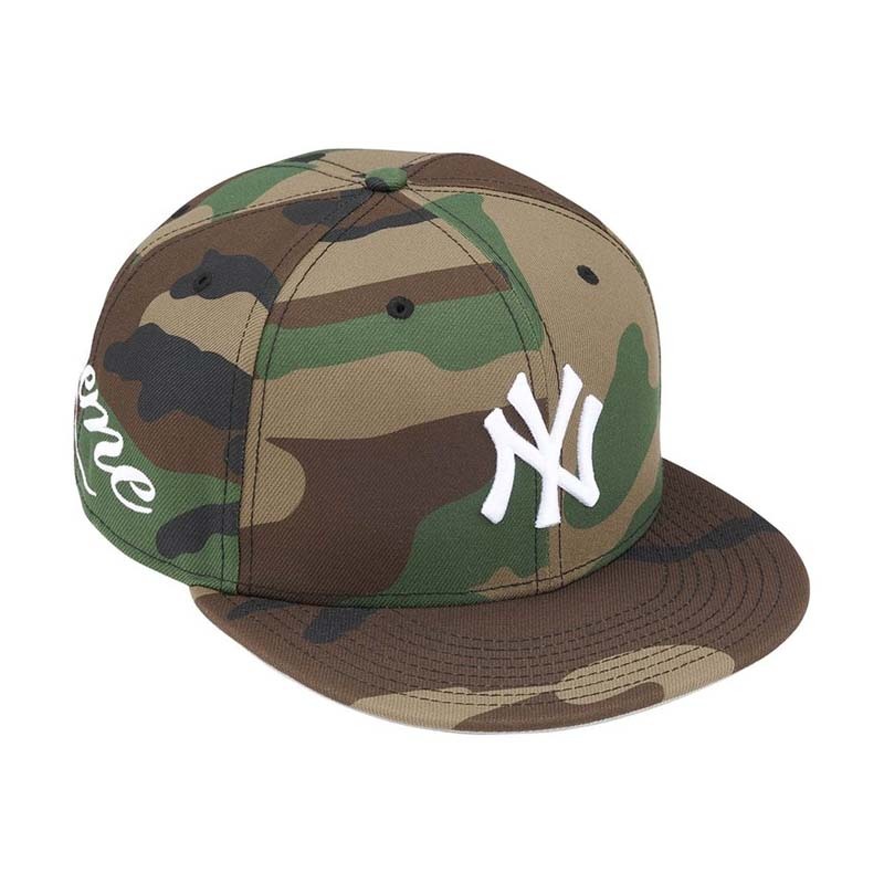 Supreme New York Yankees New Era 電繡 棒球帽 帽子 綠迷彩 SS26H25-WO [台灣現貨]