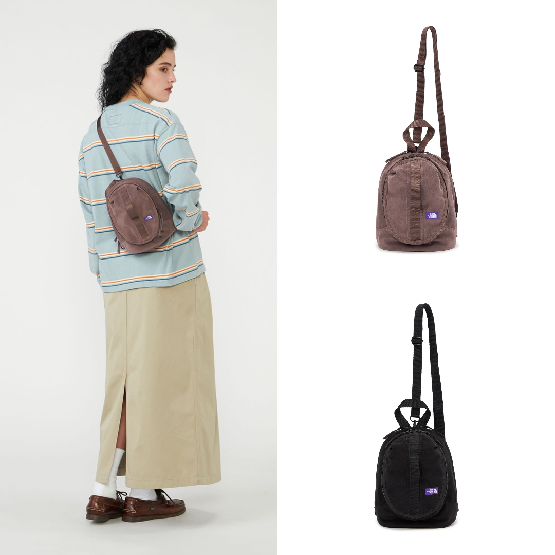 預購┃日本 TNF 紫標 Synthetic Leather One Shoulder Bag 麂皮 側背包