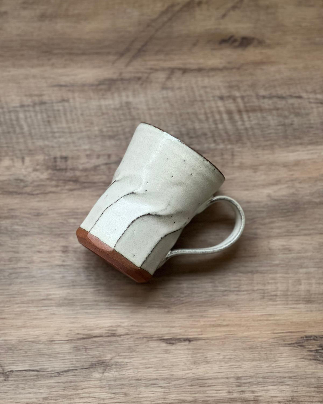 手工陶器 白釉咖啡杯｜信樂燒