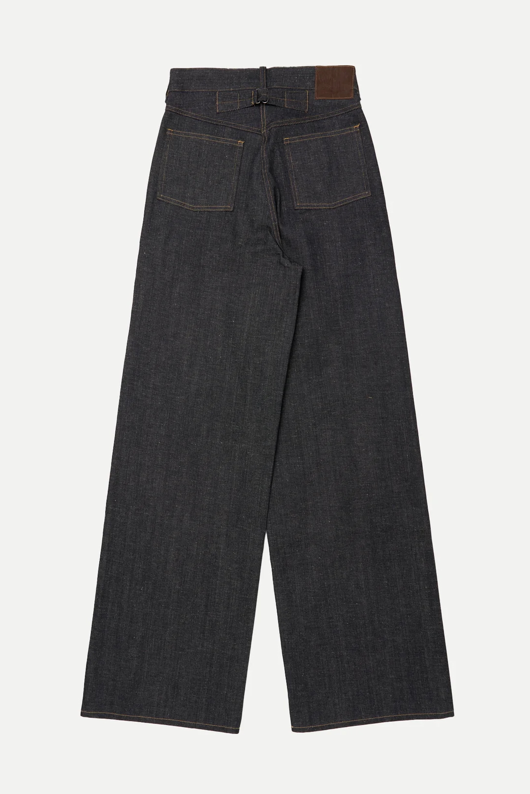 T.T WIDE STRAIGHT DENIM TROUSERS