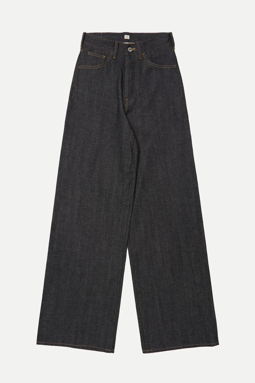 T.T WIDE STRAIGHT DENIM TROUSERS