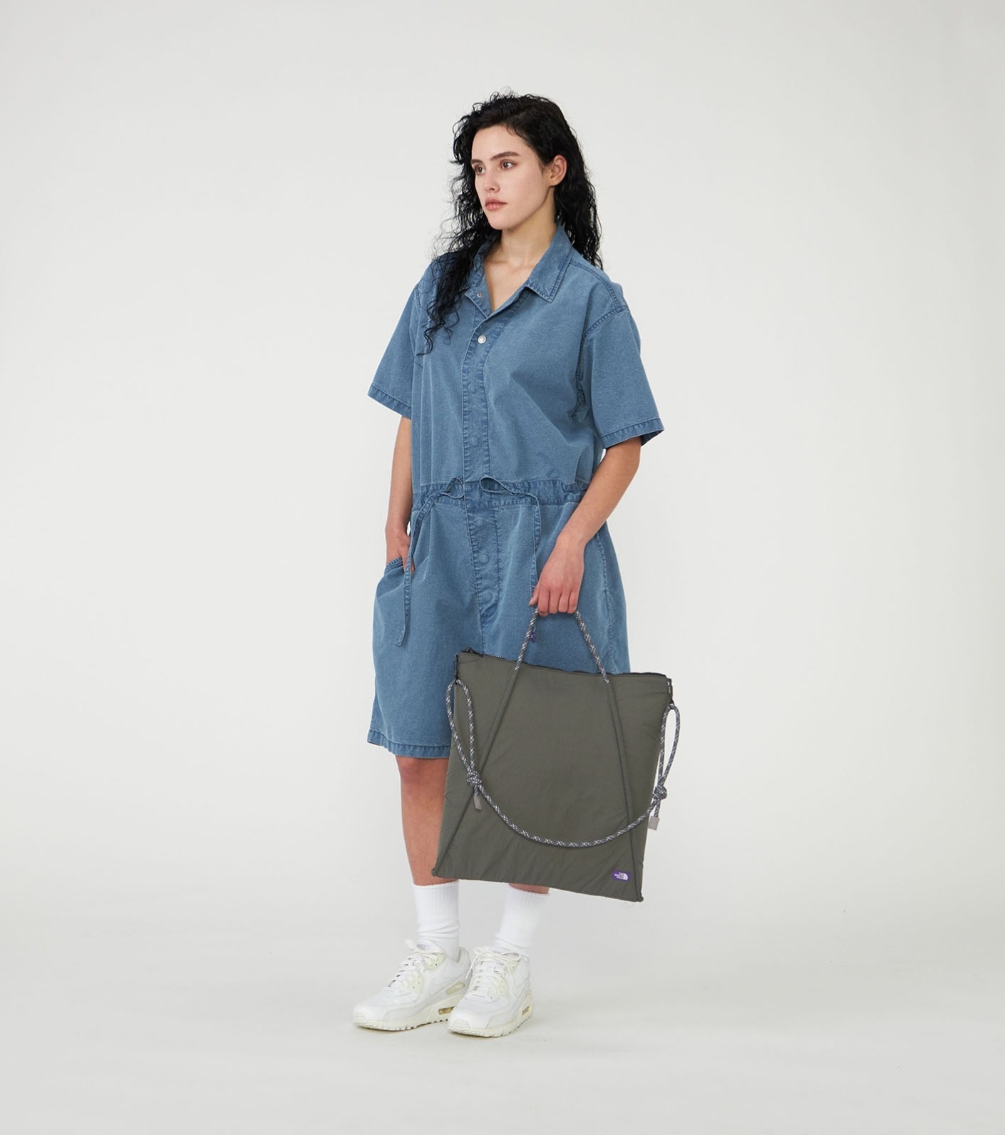 預購┃日本 TNF 紫標 Stroll 2Way Flat Tote Bag 手堤包 側背包