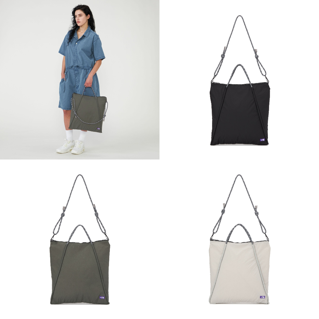 預購┃日本 TNF 紫標 Stroll 2Way Flat Tote Bag 手堤包 側背包