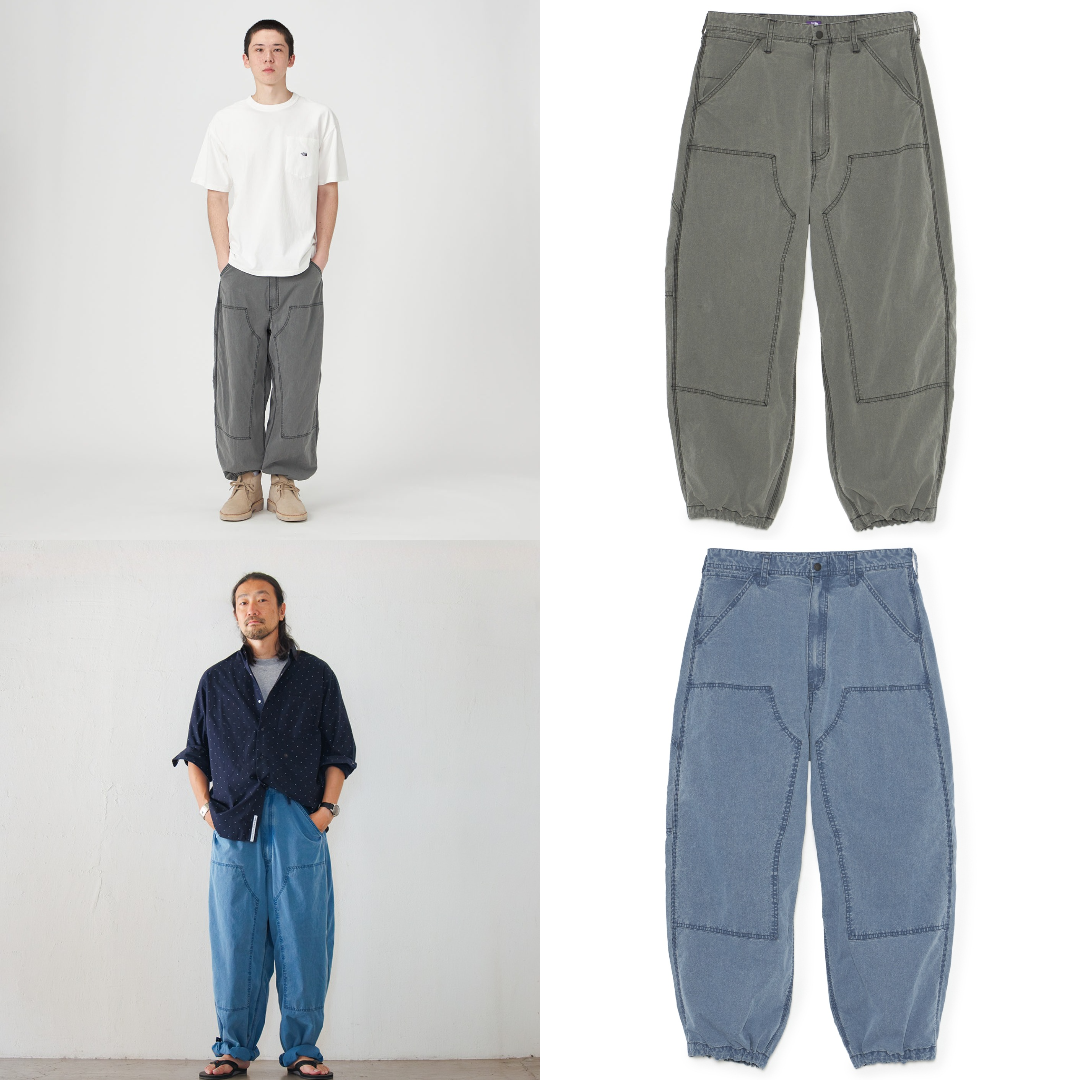 預購┃日本 TNF 紫標 Cotton Nylon Weather Double Knee Pants 長褲