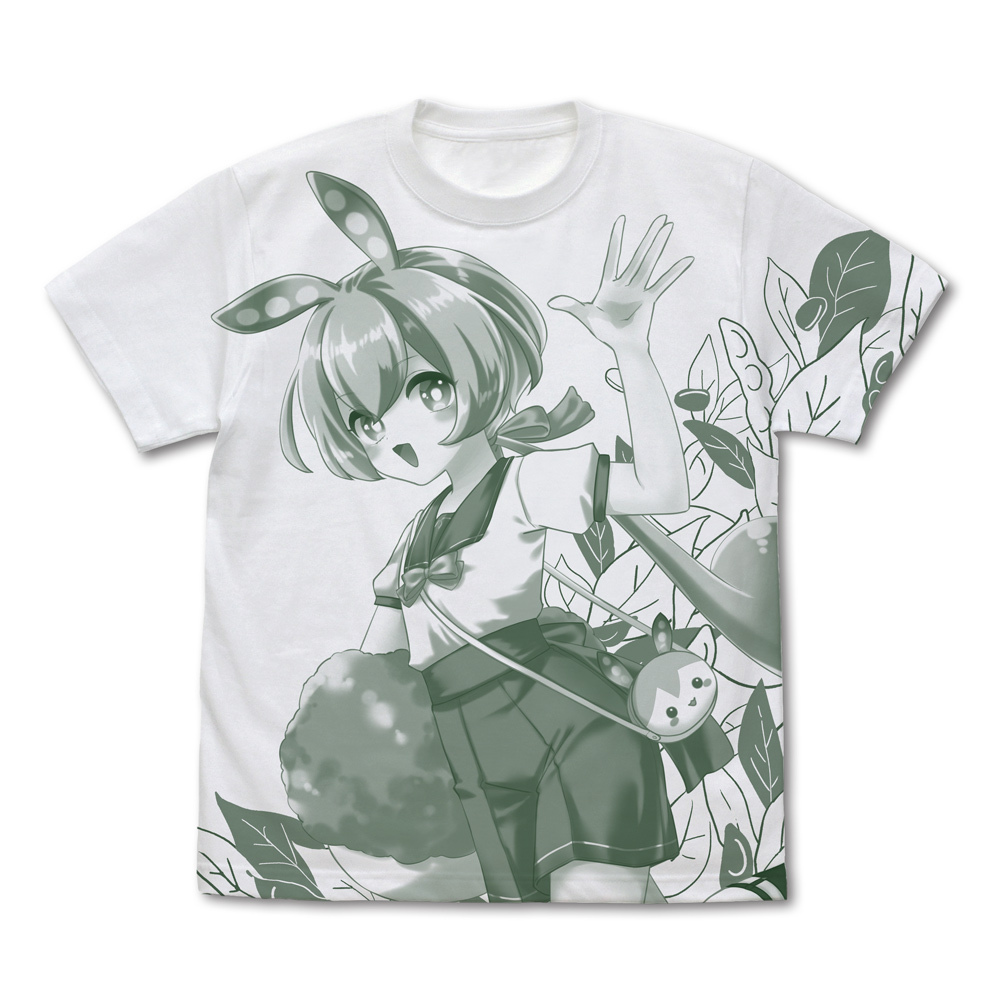 ずんだもん ｵｰﾙﾌﾟﾘﾝﾄTｼｬﾂ/WHITE COSPA 081726