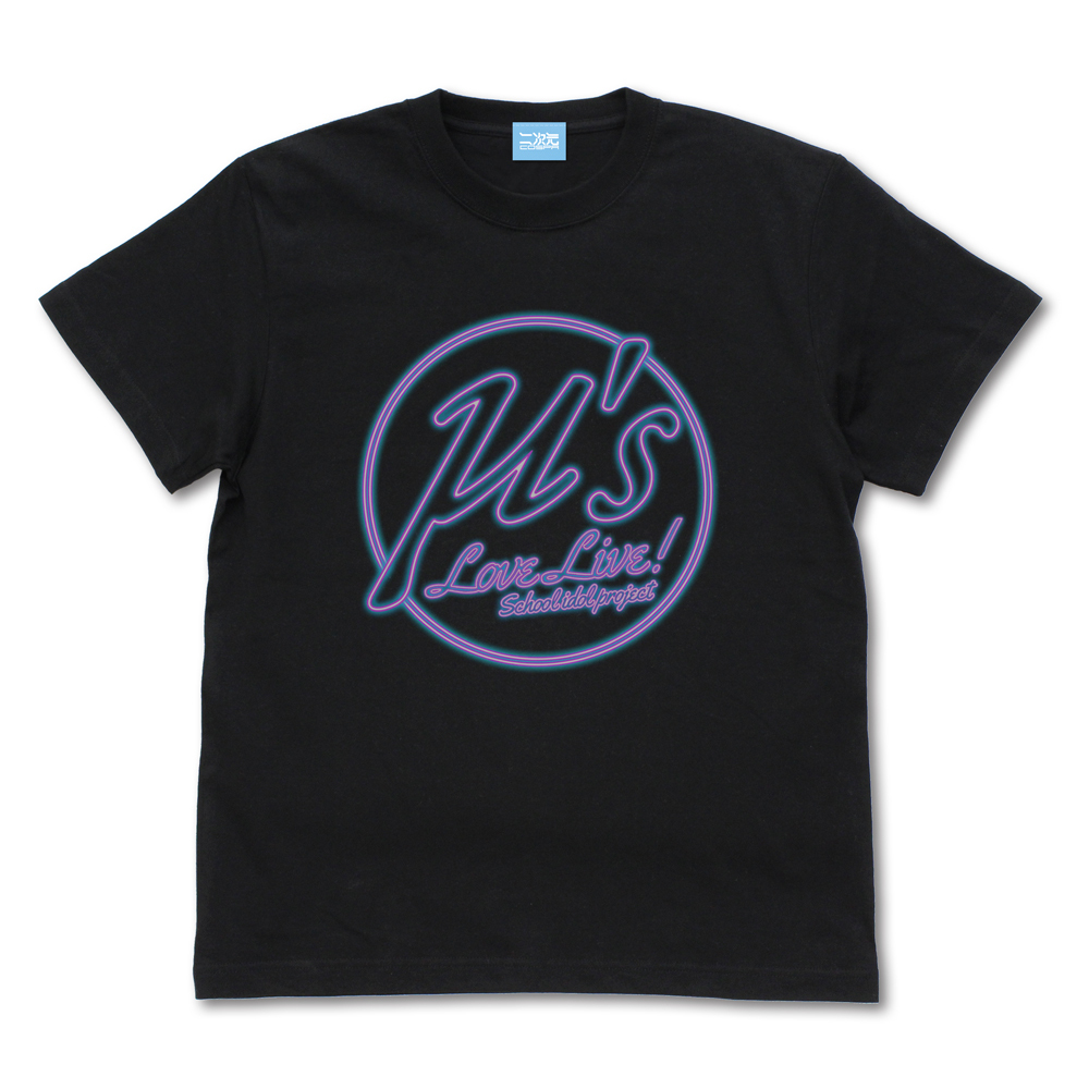 μ's ﾈｵﾝｻｲﾝﾛｺﾞ Tｼｬﾂ/BLACK COSPA 081726