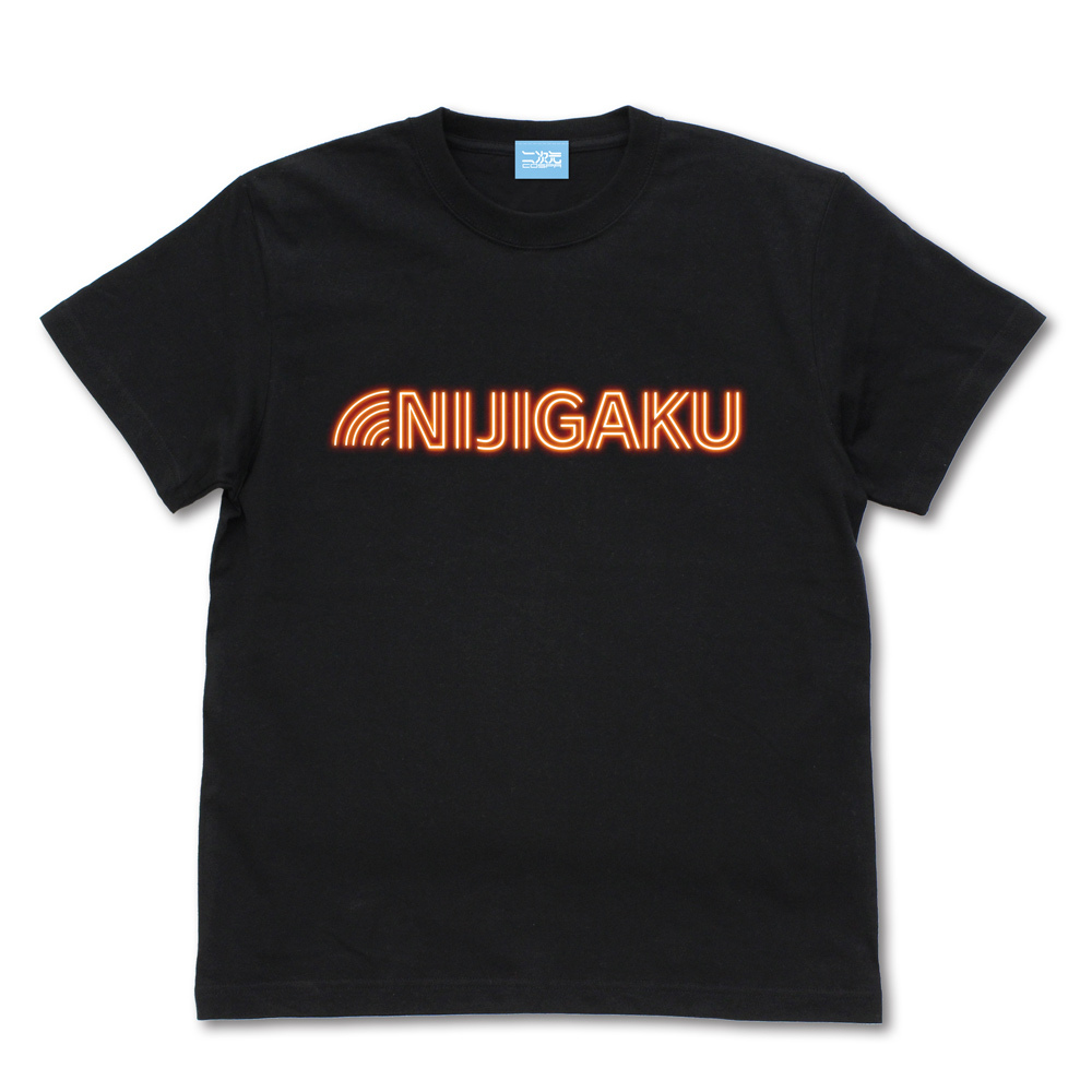虹ヶ咲学園ｽｸｰﾙｱｲﾄﾞﾙ同好会 ﾈｵﾝｻｲﾝﾛｺﾞ Tｼｬﾂ/BLACK COSPA 081726