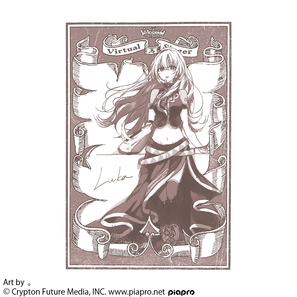 巡音ﾙｶ Tｼｬﾂ ｡ Ver./WHITE COSPA 081726