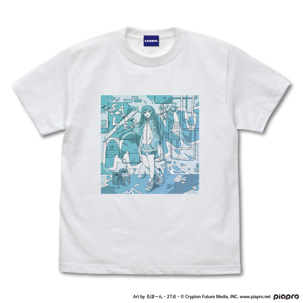 初音ﾐｸ Tｼｬﾂ るぼｰん･27点･ Ver./WHITE COSPA 081726