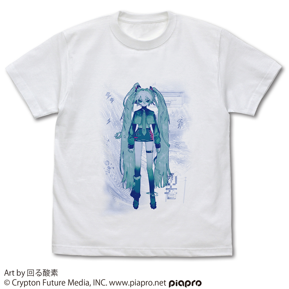 初音ﾐｸ Tｼｬﾂ 回る酸素 Ver./WHITE COSPA 081726