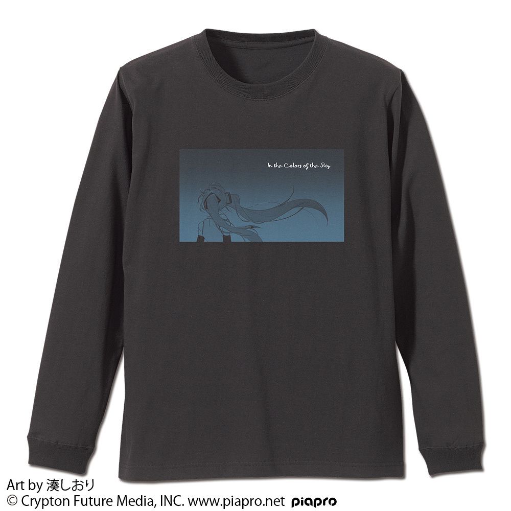 初音ﾐｸ 袖ﾘﾌﾞﾛﾝｸﾞｽﾘｰﾌﾞTｼｬﾂ 湊しおり Ver./SUMI COSPA 081726