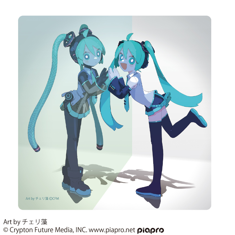 初音ﾐｸ 屋外対応ｽﾃｯｶｰ ﾁｪﾘ藻 Ver. COSPA 081726