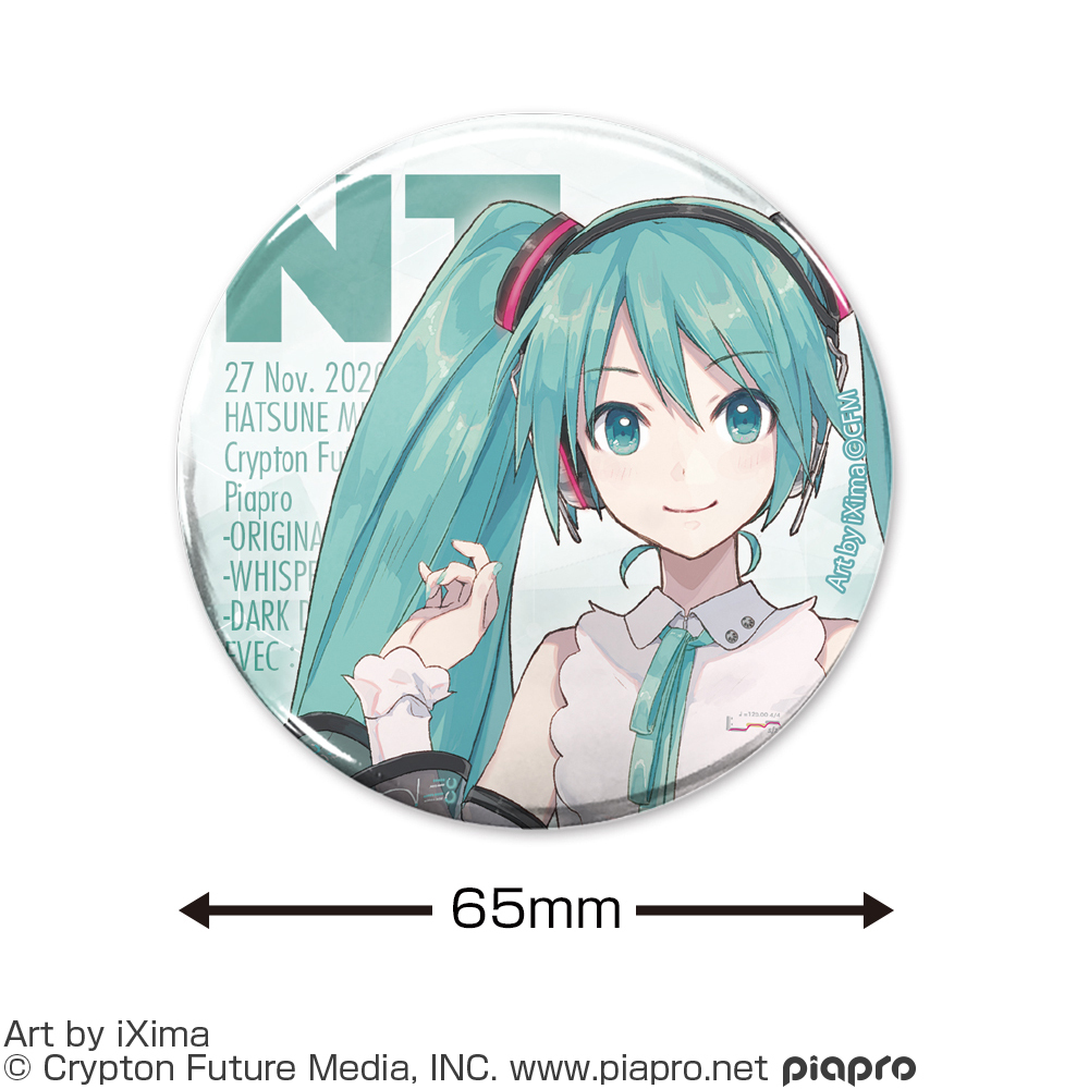 初音ﾐｸ NT 65mm缶ﾊﾞｯｼﾞ COSPA 081726