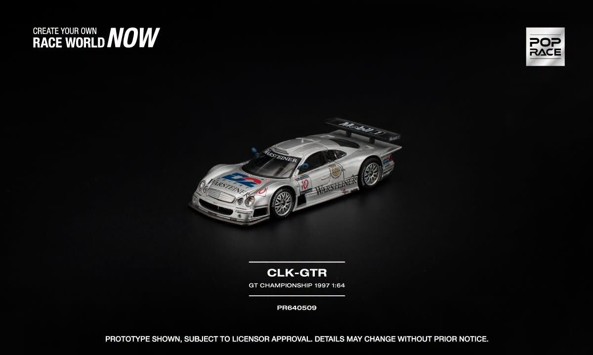 預訂:1/64 POP RACE MERCEDES-BENZ AMG CLK GTR FIA GT CHAMPIONSHIP 1997 (PR640509 )