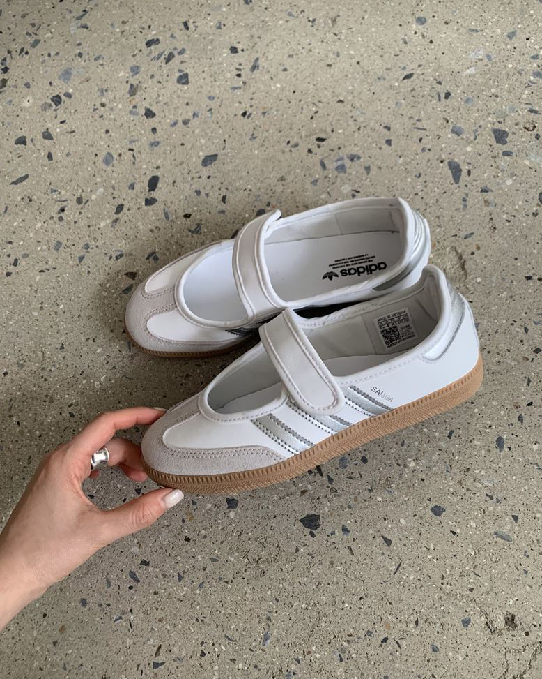 ADIDAS SAMBA JANE 白銀 灰銀 焦糖底 瑪莉珍鞋 涼鞋 女鞋 KJ3785 / 調貨