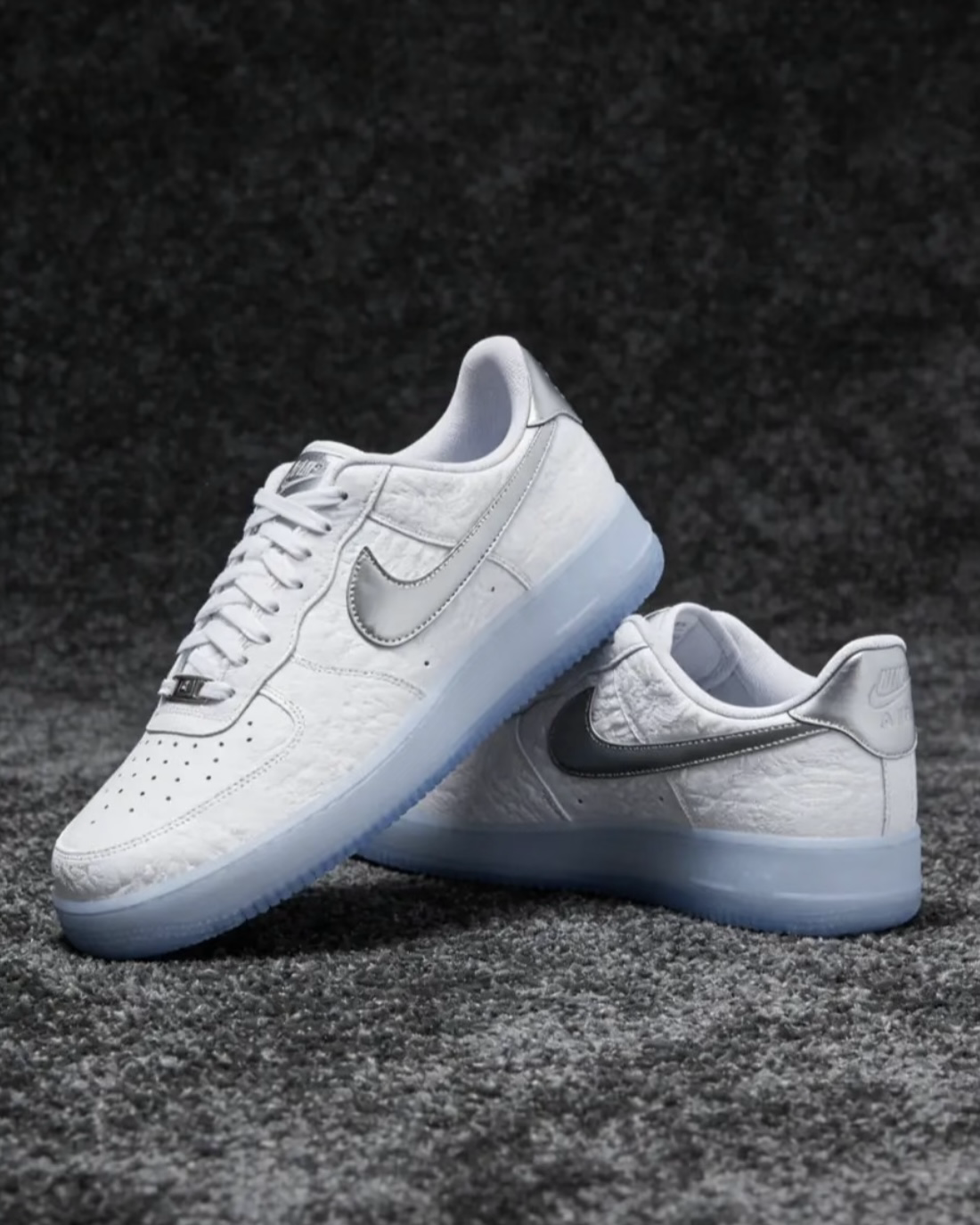 Nike Air Force 1 Low "White Croc" 白銀 鱷魚皮壓紋 冰底 低筒休閒鞋