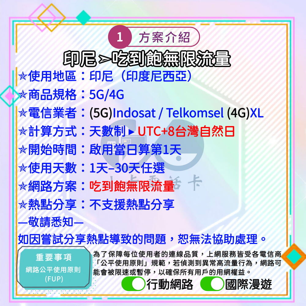 【SIM卡】印尼高速上網卡｜吃到飽與彈性多方案·旅遊商務穩定連線〈隨插即用、簡易開通、熱點分享〉