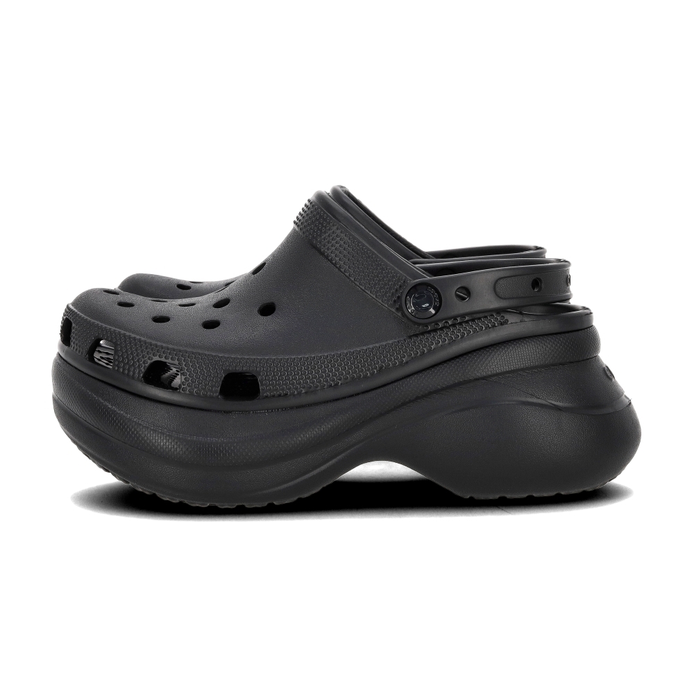 Crocs Bae Clog 女鞋 黑色 厚底 增高 防水 復古 休閒 洞洞鞋 涼拖鞋 206302-001