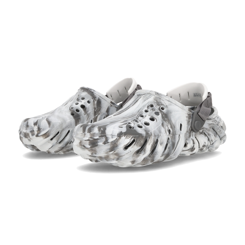 Crocs Echo Marbled Clog 男鞋 女鞋 灰白色 波波 克駱格 休閒 洞洞鞋 涼拖鞋 208454-1NL