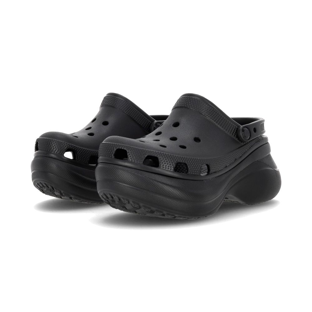 Crocs Bae Clog 女鞋 黑色 厚底 增高 防水 復古 休閒 洞洞鞋 涼拖鞋 206302-001