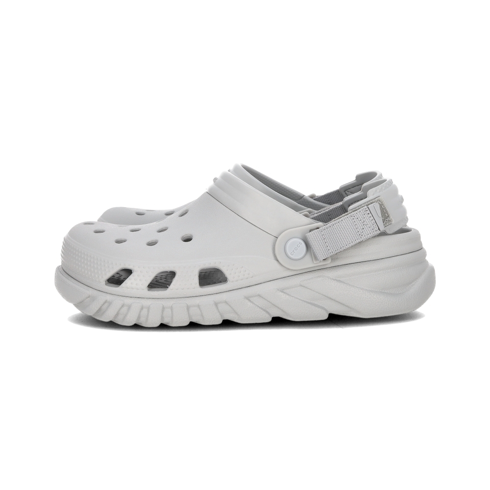Crocs Duet Max II 男鞋 女鞋 淺灰色 渦輪 克駱格 魔鬼氈 休閒 洞洞鞋 涼拖鞋 208776-1YO