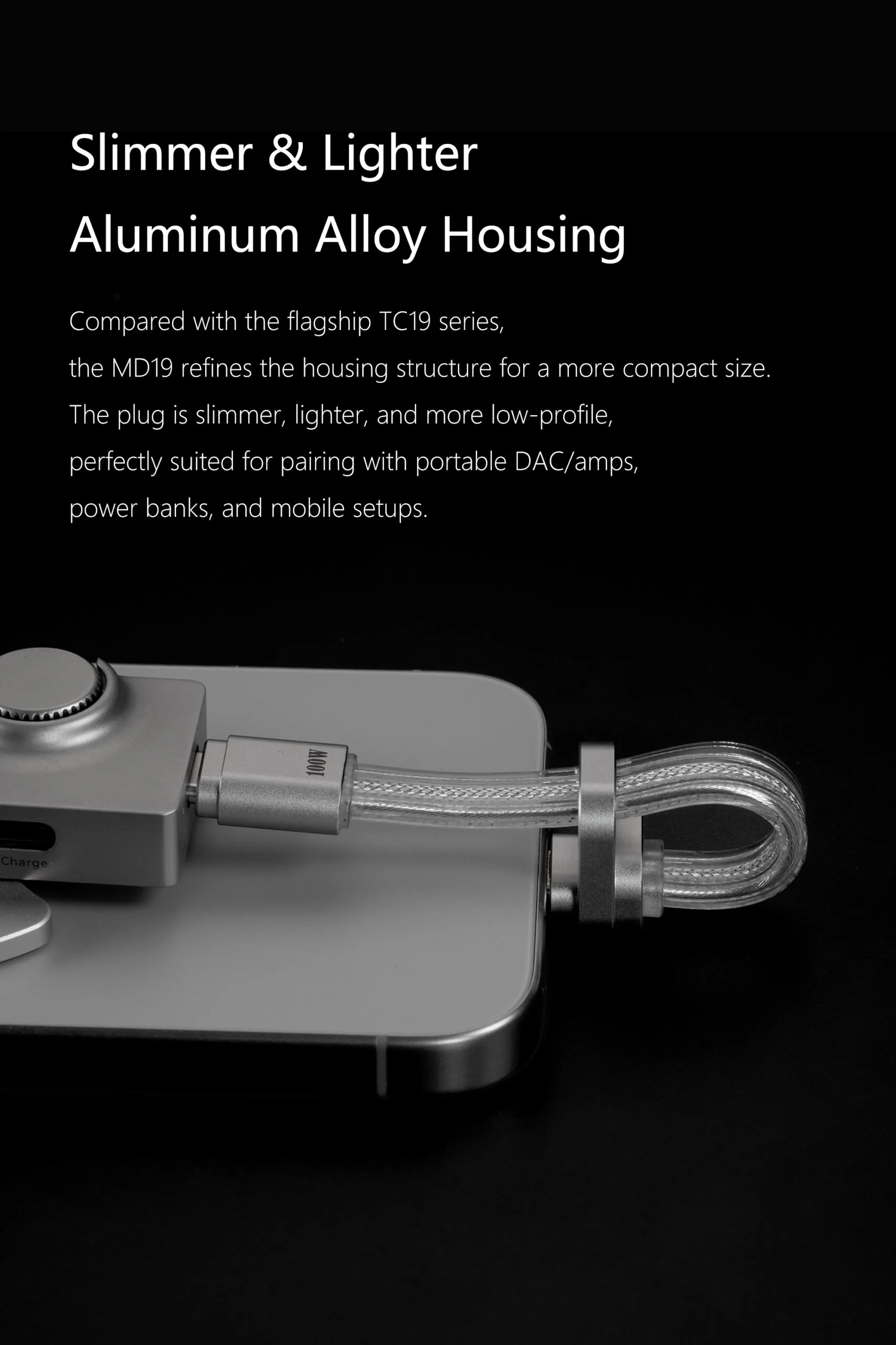 MD19L 100W Bendable Fast Charging USB-C Cable