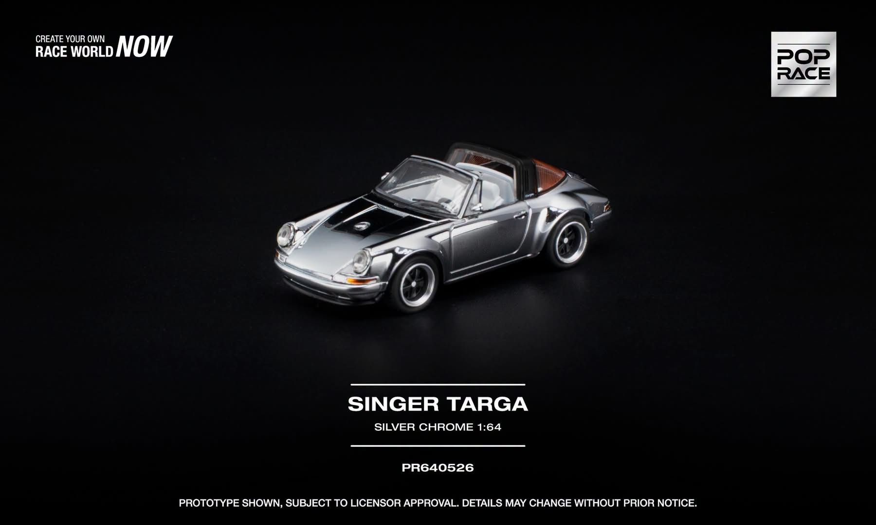 預訂Pre Order - Poprace SINGER TARGA - SILVER CHROME PR640526