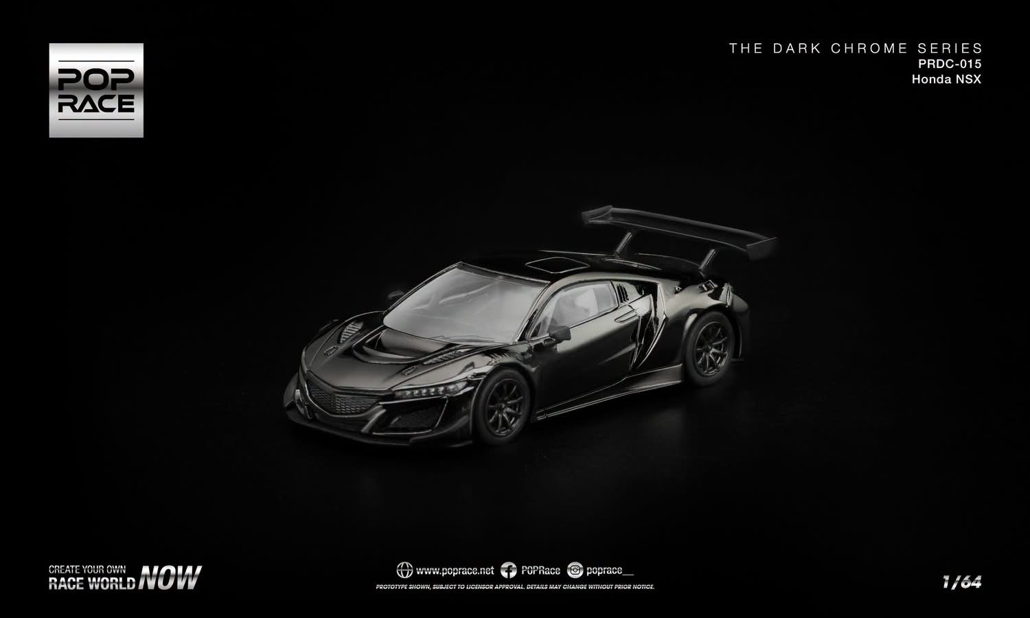 預訂Pre Order - Poprace HONDA NSX GT3 EV022 - DARK CHROME PRDC015