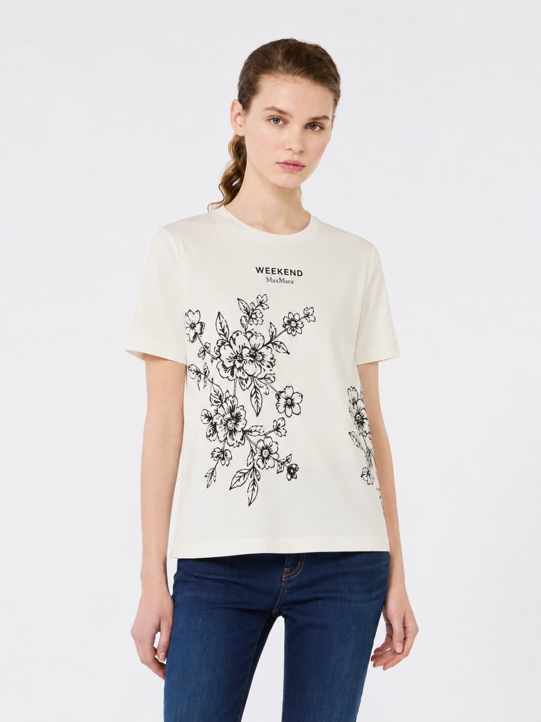 Max Mara 花卉圖騰T恤