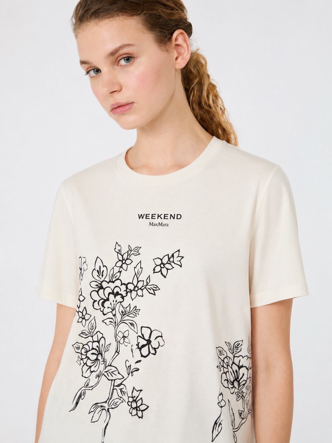 Max Mara 花卉圖騰T恤