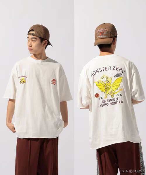 【逢甲FUZZY】日本限定 niko and 哥吉拉 聯名 刺繡 短T 男女 多款