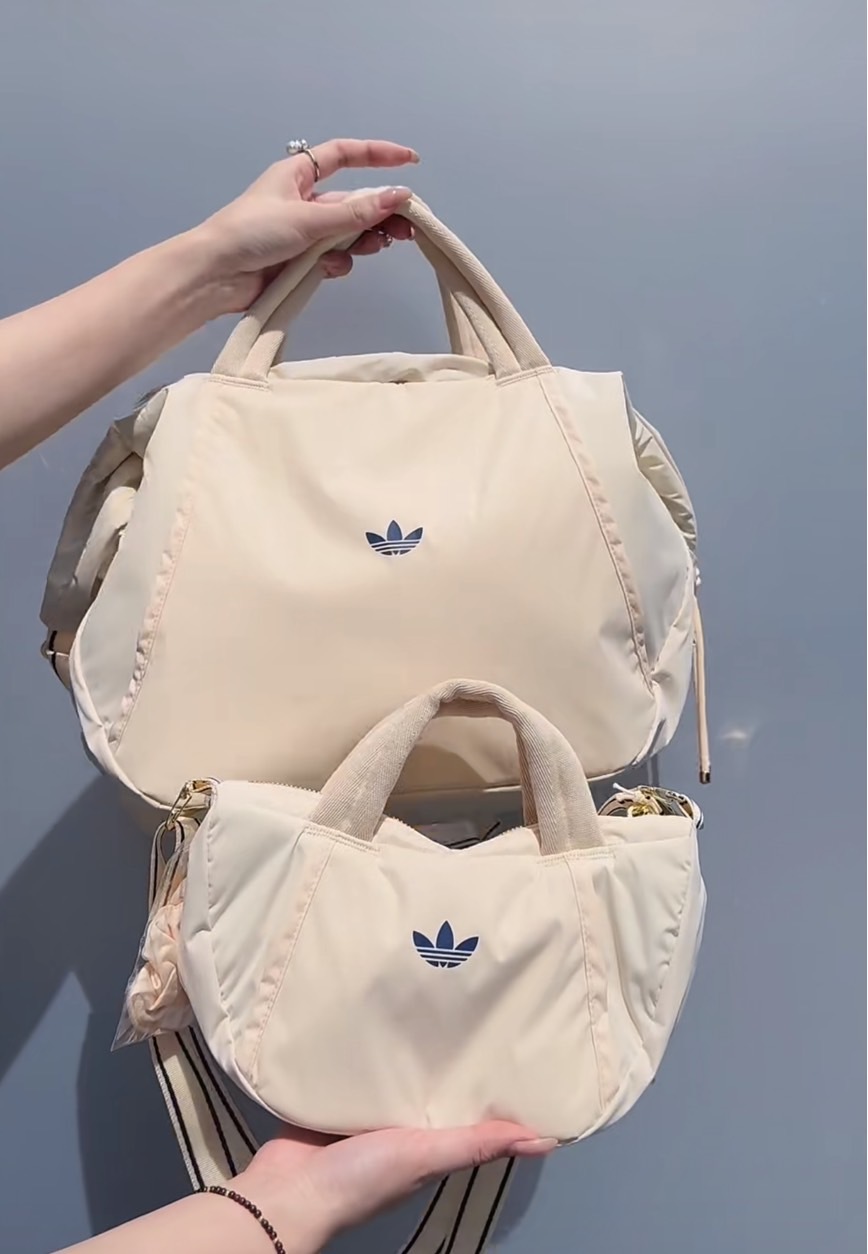 【Luxury】 Adidas 愛迪達 三葉草手提包 半月包 水餃包 可調節背帶 單肩斜挎包 LC7960 LF2411  LC7599 LC7957