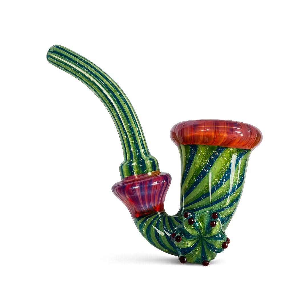 🇨🇦極光Aurora - Cactus Bloom Glass Pipe 紅花仙人掌玻璃斗