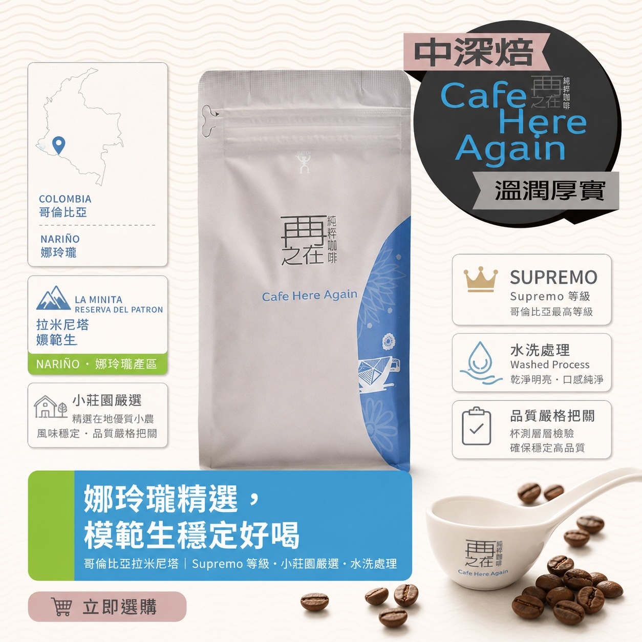 哥倫比亞 拉米尼塔 模範生 水洗 La Minita Reserva del Patron