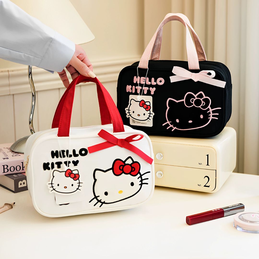 Hello Kitty Sanrio 化妝包 手提袋